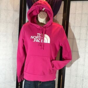 The North Face pink hoodie